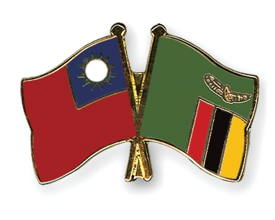 Fahnen Pins Taiwan Sambia