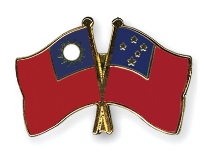 Fahnen Pins Taiwan Samoa