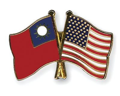 Fahnen Pins Taiwan USA