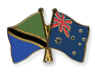 Fahnen Pins Tansania Australien