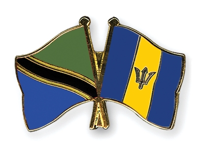 Fahnen Pins Tansania Barbados