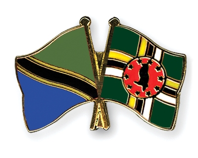 Fahnen Pins Tansania Dominica