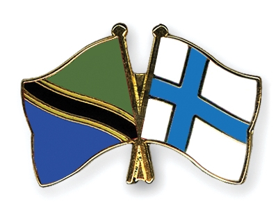 Fahnen Pins Tansania Finnland