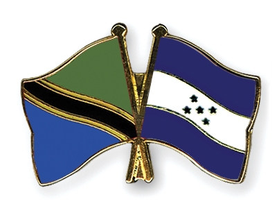 Fahnen Pins Tansania Honduras