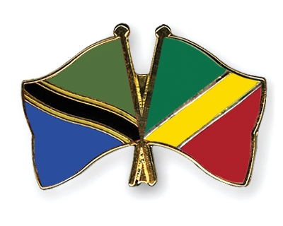 Fahnen Pins Tansania Kongo-Republik