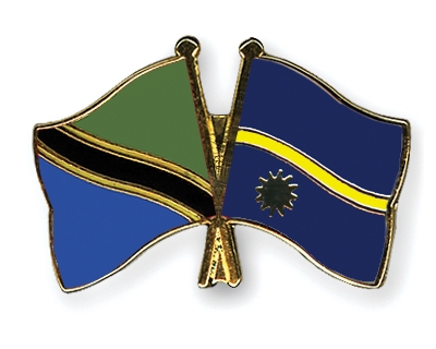 Fahnen Pins Tansania Nauru