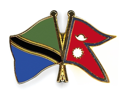 Fahnen Pins Tansania Nepal