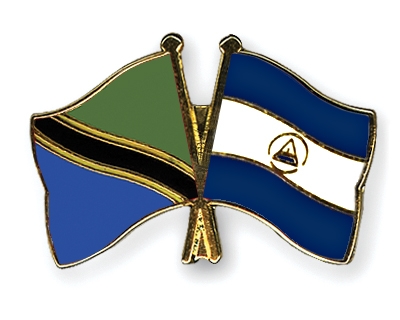Fahnen Pins Tansania Nicaragua