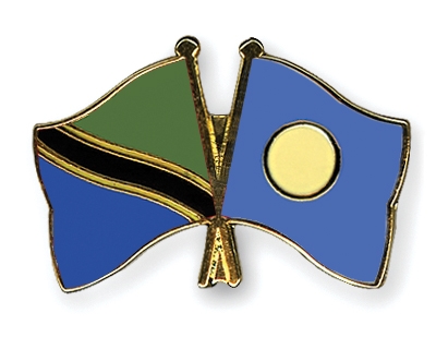 Fahnen Pins Tansania Palau