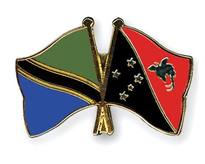 Fahnen Pins Tansania Papua-Neuguinea