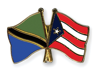 Fahnen Pins Tansania Puerto-Rico