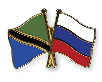 Fahnen Pins Tansania Russland