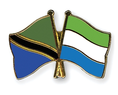 Fahnen Pins Tansania Sierra-Leone