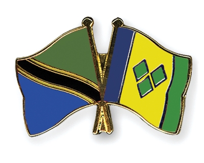 Fahnen Pins Tansania St-Vincent-und-die-Grenadinen
