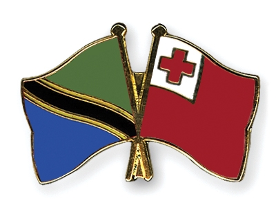 Fahnen Pins Tansania Tonga