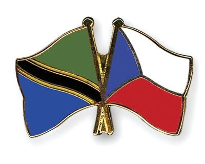 Fahnen Pins Tansania Tschechische-Republik