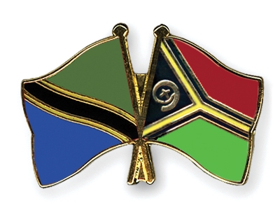 Fahnen Pins Tansania Vanuatu