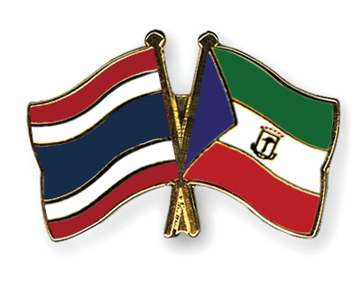 Fahnen Pins Thailand quatorialguinea