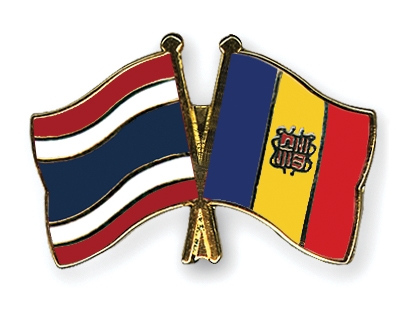 Fahnen Pins Thailand Andorra