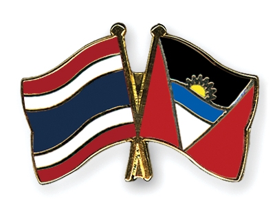 Fahnen Pins Thailand Antigua-und-Barbuda