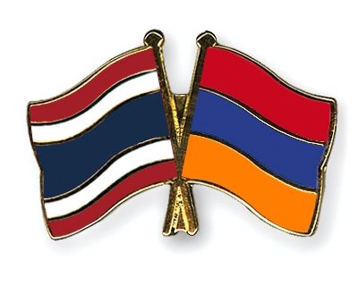 Fahnen Pins Thailand Armenien