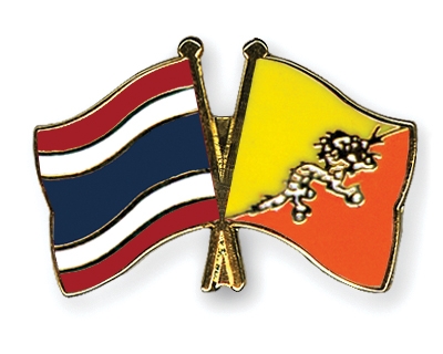 Fahnen Pins Thailand Bhutan