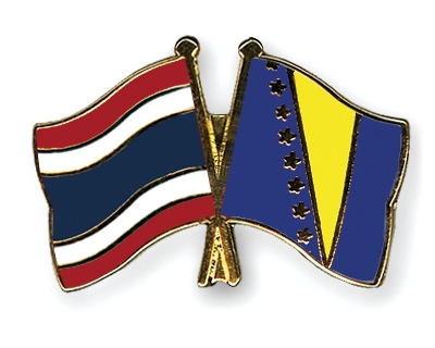 Fahnen Pins Thailand Bosnien-und-Herzegowina