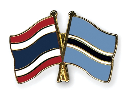 Fahnen Pins Thailand Botsuana