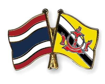 Fahnen Pins Thailand Brunei-Darussalam