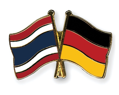 Fahnen Pins Thailand Deutschland