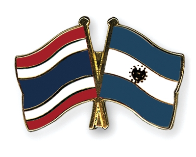 Fahnen Pins Thailand El-Salvador