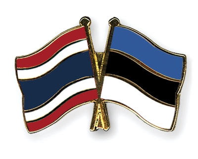 Fahnen Pins Thailand Estland