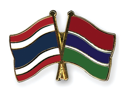 Fahnen Pins Thailand Gambia