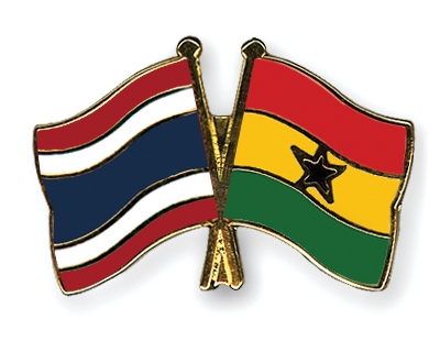 Fahnen Pins Thailand Ghana