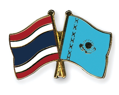 Fahnen Pins Thailand Kasachstan