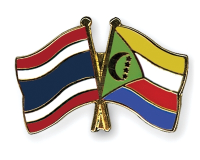 Fahnen Pins Thailand Komoren