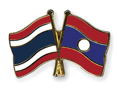 Fahnen Pins Thailand Laos