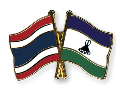 Fahnen Pins Thailand Lesotho
