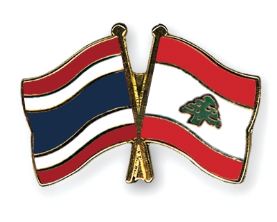 Fahnen Pins Thailand Libanon