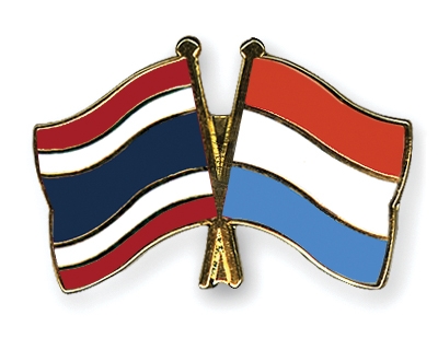 Fahnen Pins Thailand Luxemburg