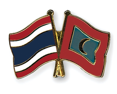 Fahnen Pins Thailand Malediven