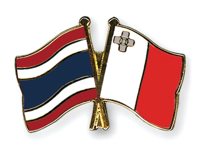 Fahnen Pins Thailand Malta