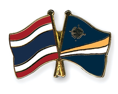 Fahnen Pins Thailand Marshallinseln