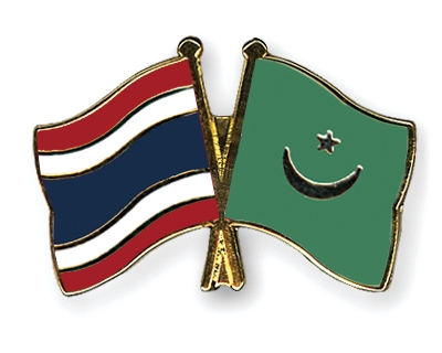 Fahnen Pins Thailand Mauretanien