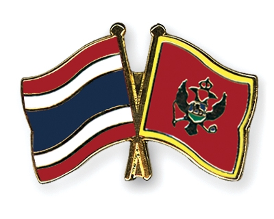 Fahnen Pins Thailand Montenegro