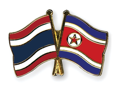Fahnen Pins Thailand Nordkorea