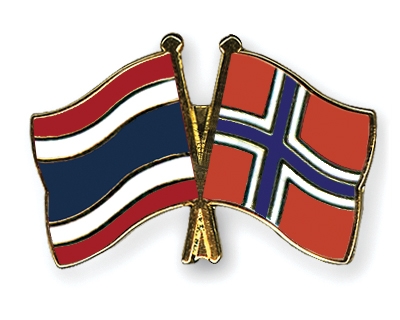 Fahnen Pins Thailand Norwegen