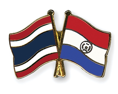 Fahnen Pins Thailand Paraguay