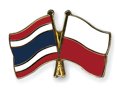 Fahnen Pins Thailand Polen