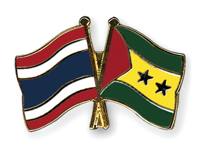 Fahnen Pins Thailand Sao-Tome-und-Principe